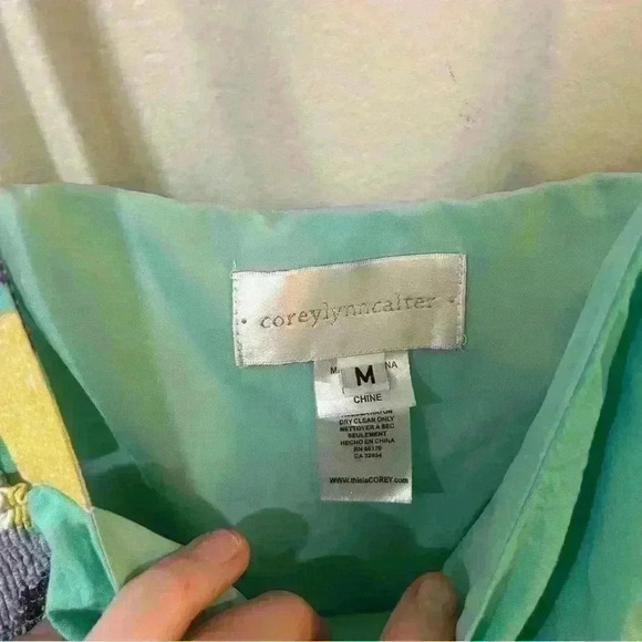 Anthropologie Corey Lynn Calter Sketchbook Dress Blue Floral - Picture 6 of 9